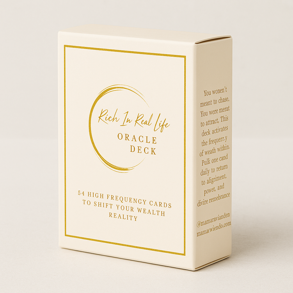 Rich In Real Life Oracle Deck (Pre Order)